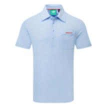 adidas Golf Originals Script Pocket Golf Polo Shirt Clear Sky JI9112