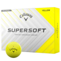 Callaway Supersoft Personalised Text Golf Balls Yellow