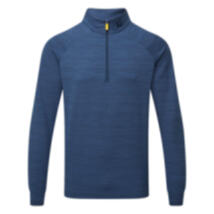 FootJoy Wave Jacquard Chill-Out 1/4 Zip Golf Pullover Navy 34104