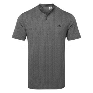 adidas Ultimate365 Printed Golf Polo Shirt Grey Six/Black - Clubhouse Golf