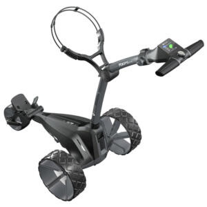 Motocaddy M3 GPS DHC Electric Golf Trolley Charcoal Extended Lithium Battery