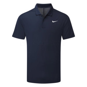 Nike Dry Victory Solid Golf Polo Shirt Obsidian/White - Clubhouse Golf
