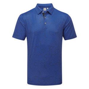 Ping Geo Golf Polo Shirt Blue Surf/Navy - Clubhouse Golf
