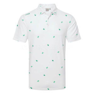 Ping Two Tone Golf Polo Shirt White/Aquarius Multi - Clubhouse Golf