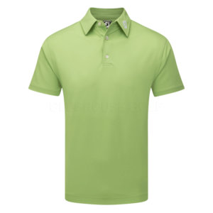 FootJoy Stretch Pique Solid Golf Polo Shirt Lime - Clubhouse Golf