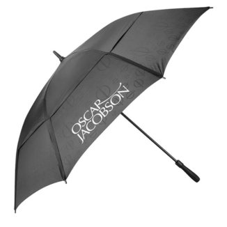Oscar Jacobson 64 Inch Dual Canopy Golf Umbrella Black OJUMB0001