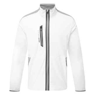 Abacus Bounce Full Zip Waterproof Golf Jacket White/Grey 6080-171