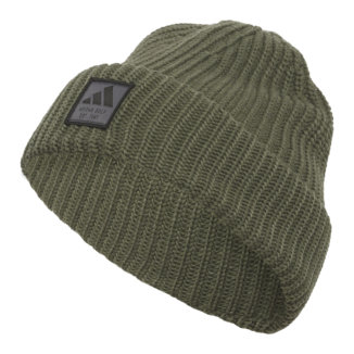 adidas Double Cuff Novelty Golf Beanie Olive Strava