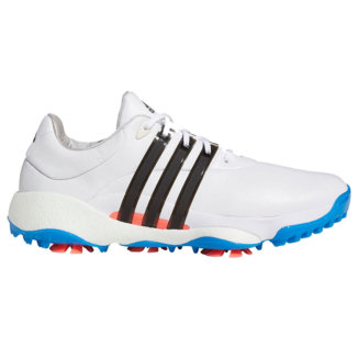 adidas Tour 360 Golf Shoes White/Black/Blue Rush