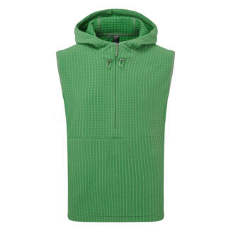 adidas Ultimate365 Tour WIND.RDY 1/4 Zip Golf Wind Vest Preloved Green IW2816
