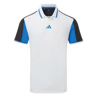 adidas Beyond The Course Vent TwistKnit Golf Polo Shirt White/Black JY5422