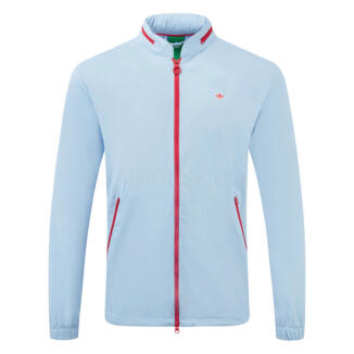 adidas Golf Originals Full Zip Hooded Golf Sweater Clear Sky JF5013