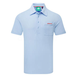 adidas Golf Originals Script Pocket Golf Polo Shirt Clear Sky JI9112