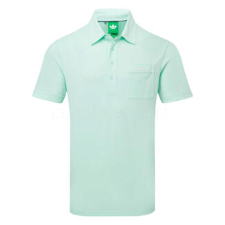adidas Golf Originals Script Pocket Golf Polo Shirt Clear Mint KB8613