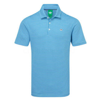 adidas Golf Originals Stripe Pique Golf Polo Shirt Clear Mint/Bluebird KB8625