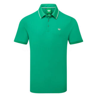 adidas Golf Originals Twistknit Trefoil Golf Polo Shirt Court Green