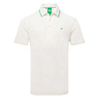 adidas Golf Originals Twistknit Trefoil Golf Polo Shirt Chalk White/Court Green