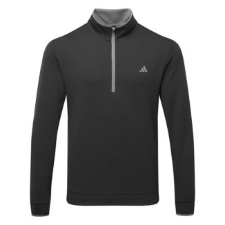 adidas Primegreen UPF Lightweight 1/4 Zip Golf Sweater Black IU4514