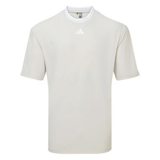 adidas Beyond The Course Mock Neck Golf Polo Shirt Alumina JF4869