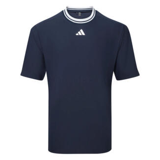 adidas Beyond The Course Mock Neck Golf Polo Shirt Collegiate Navy JF4870
