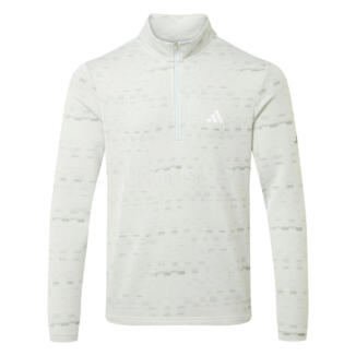 adidas Core Print 1/4 Zip Golf Sweater Wonder Silver JJ1718