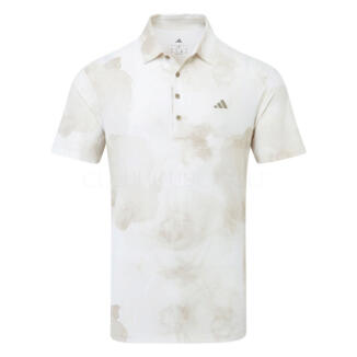 adidas Ultimate365 Tour HEAT.RDY Print Golf Polo Shirt Putty Beige/White JN9141