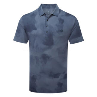 adidas Ultimate365 Tour HEAT.RDY Print Golf Polo Shirt Putty Beige/White JY2371
