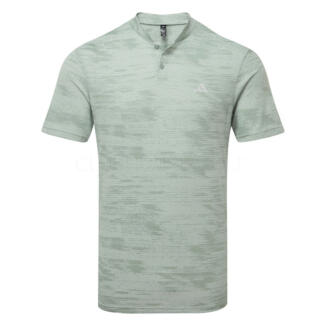 adidas Ultimate365 Sport Collar Golf Polo Shirt Silver Green IK3047