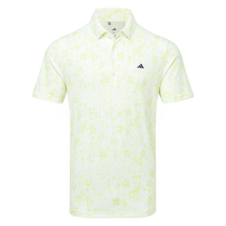 adidas Ultimate365+ Butterspun Mighty Blossom Golf Polo Shirt Frozen Lemon KU1171