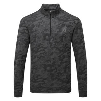 adidas Ultimate365 Durable Water Repellant 1/4 Zip Golf Sweater Black/Grey Four KG7169
