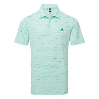 adidas Ultimate365 Glimmer Print Golf Polo Shirt Semi Flash Aqua KA7908