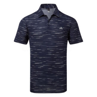 adidas Ultimate365 Glimmer Print Golf Polo Shirt Collegiate Navy KA7909