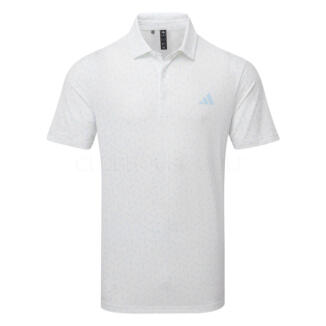 adidas Ultimate365 Mesh Print Climacool Golf Polo Shirt Crystal Sky KE7709