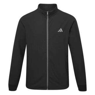 adidas Ultimate365 Textured Woven Full Zip Golf Wind Jacket Black KB6796