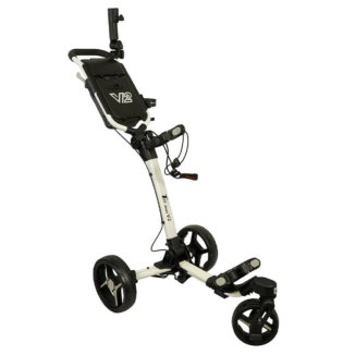 Axglo Tri-360 V2 3 Wheel Golf Trolley White/Grey