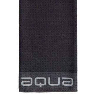 Big Max Aqua Tour Tri-Fold Golf Towel Black/Charcoal