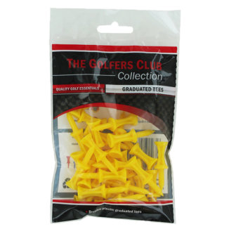 Brand Fusion Graduated 25mm Golf Tees Yellow (30 Pack)