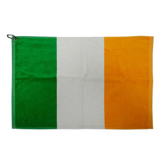 Brand Fusion Tri-Fold Velour Ireland Flag Golf Towel Green/White/Orange W03IRE