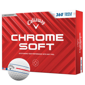 Callaway Chrome Soft 360 Triple Track Golf Balls White