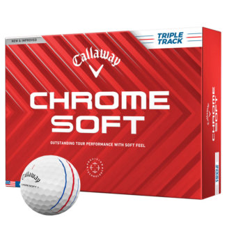 Callaway Chrome Soft Triple Track Golf Balls White