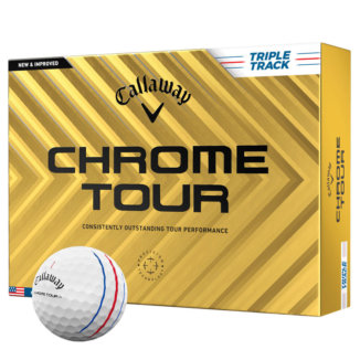 Callaway Chrome Tour Triple Track Personalised Logo Golf Balls White