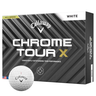 Callaway Chrome Tour X Personalised Text Golf Balls White