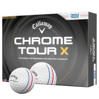 Callaway Chrome Tour X Triple Track Golf Balls White