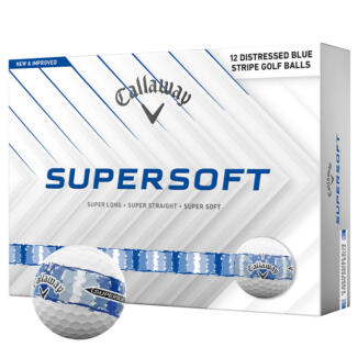 Callaway Supersoft Distressed Golf Balls White/Blue
