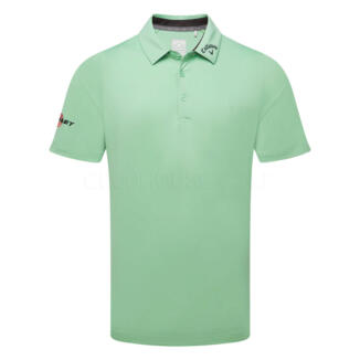 Callaway 3 Chev Odyssey Golf Polo Shirt Neptune Green CGKSE062-313