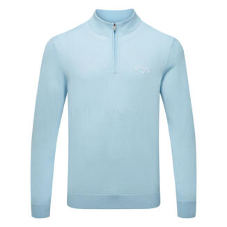 Callaway Blended Merino 1/4 Zip Golf Sweater Artic Paradise CGGF80M1-464