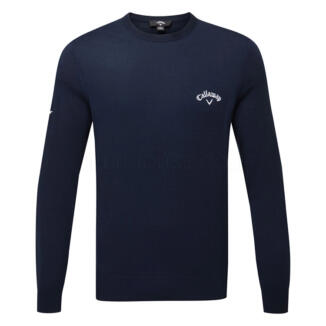 Callaway Crew Neck Merino Mix Golf Sweater Navy Blue CGGFF0T9-410