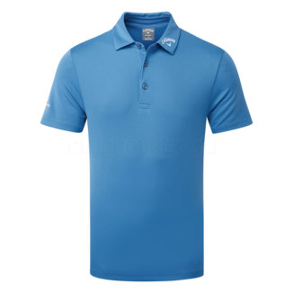 Callaway Texture Solid Tour Golf Polo Shirt Vallarta Blue CGKSD0T7-428