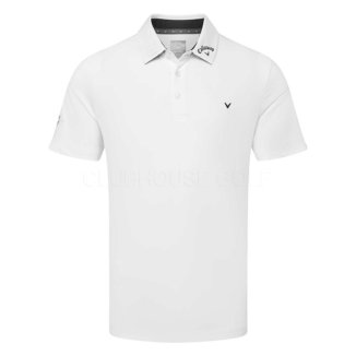 Callaway 3 Chev Odyssey Golf Polo Shirt Bright White CGKSE062-100