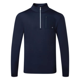 Calvin Klein Delta 1/2 Zip Golf Sweater Navy C9777